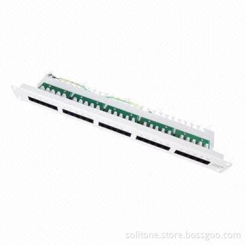 Cat3 Telephone Patch Panel with 25-Port